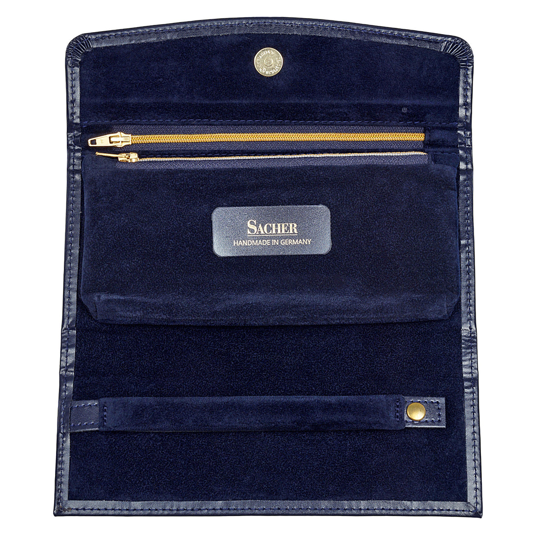 Jewellery roll acuro / navy (leather)