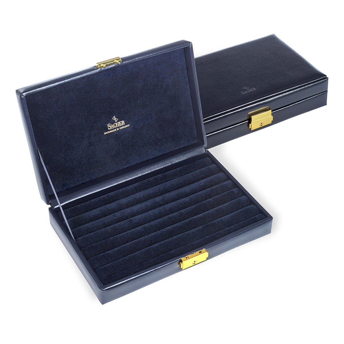 Ringæske acuro / navy (læder)