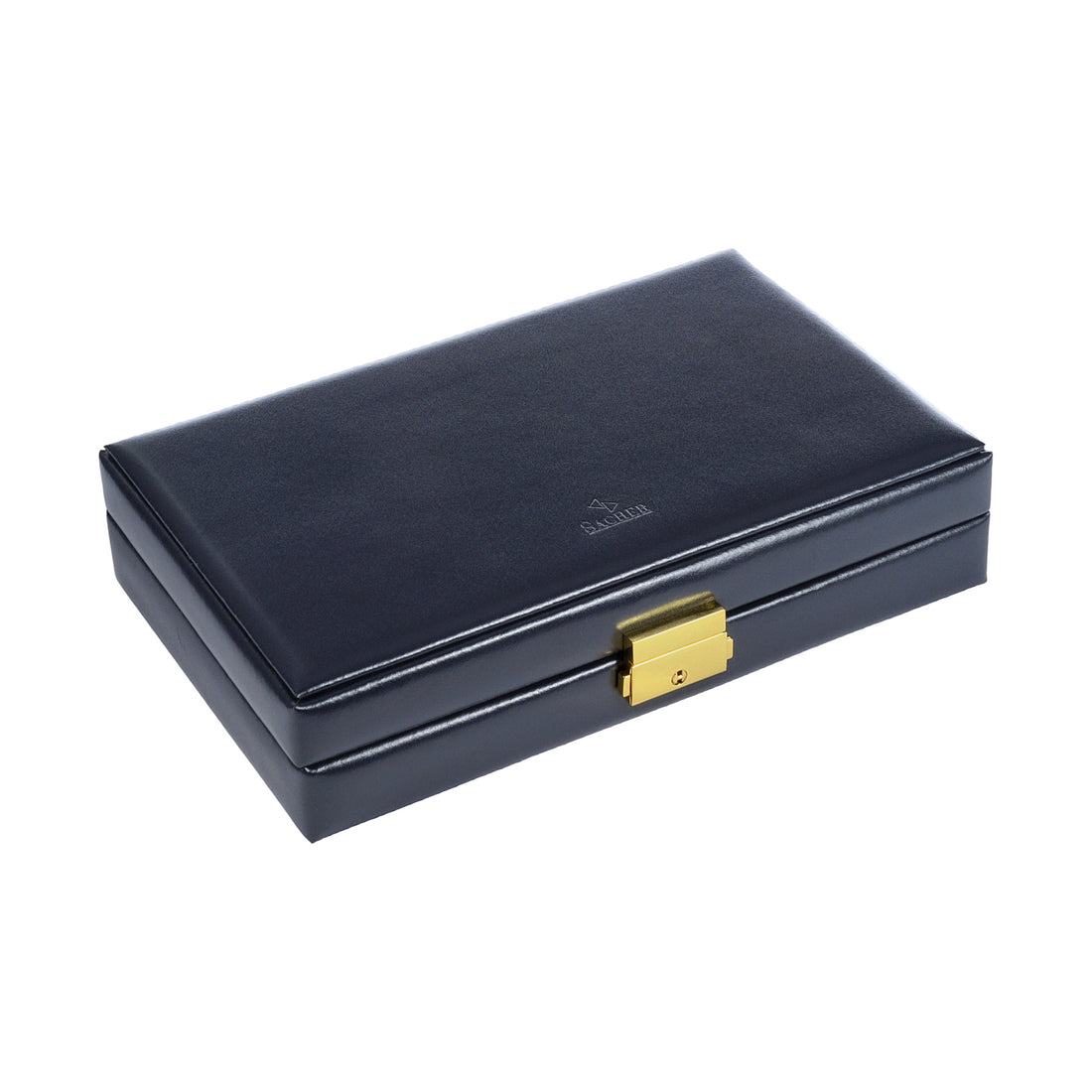 Ringæske acuro / navy (læder)