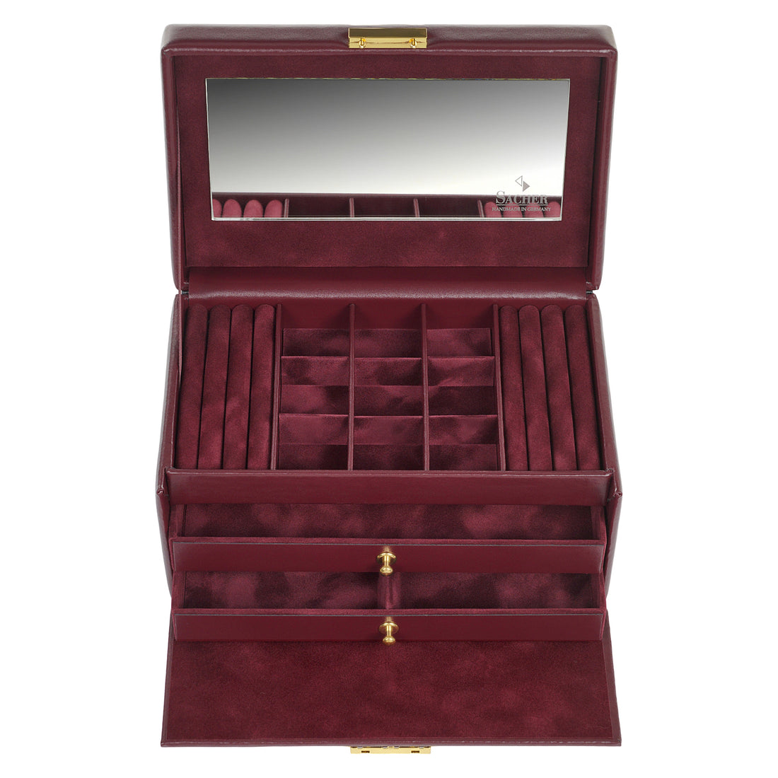 Jewellery box Elly acuro / bordeaux (leather)
