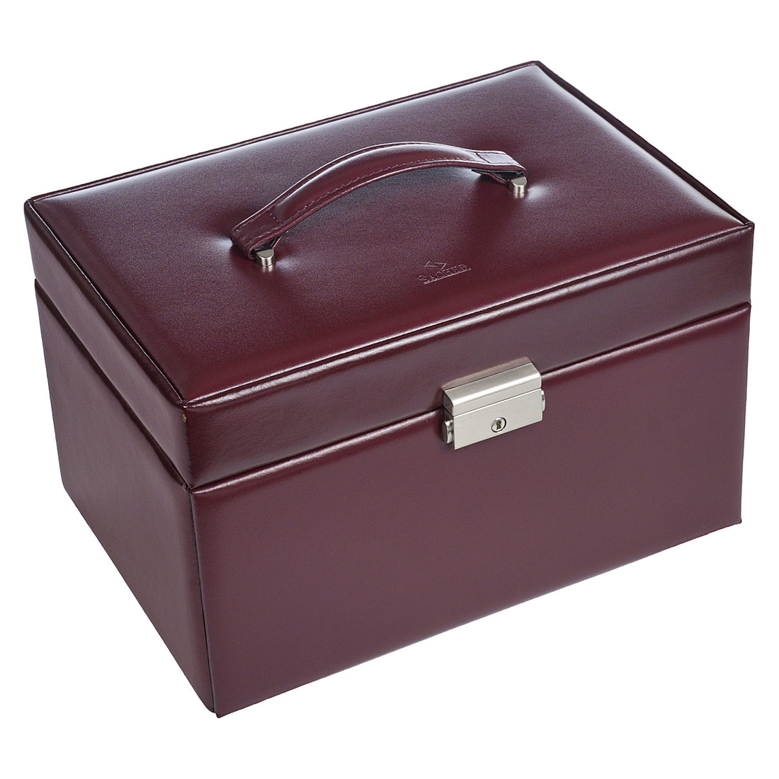 Smykkeskrin Katja new classic / bordeaux (læder)