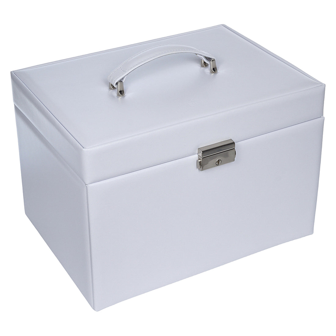 Victoria vario jewellery case / white (leather)