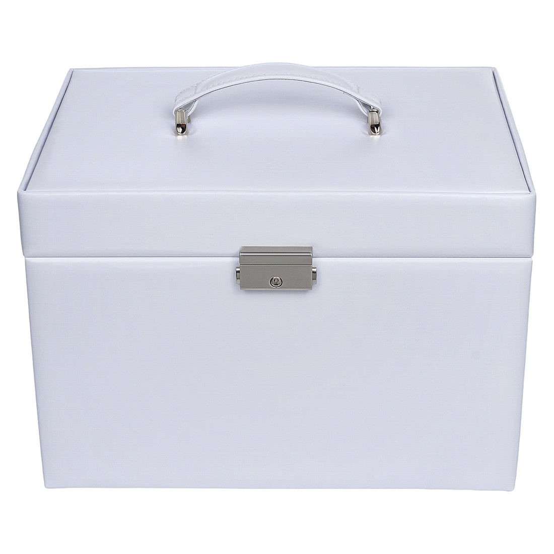Victoria vario jewellery case / white (leather)
