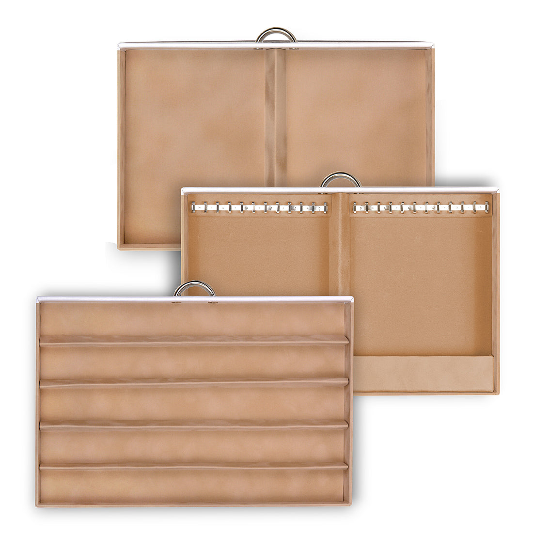 Jewellery case for necklaces Victoria vario / white (leather)