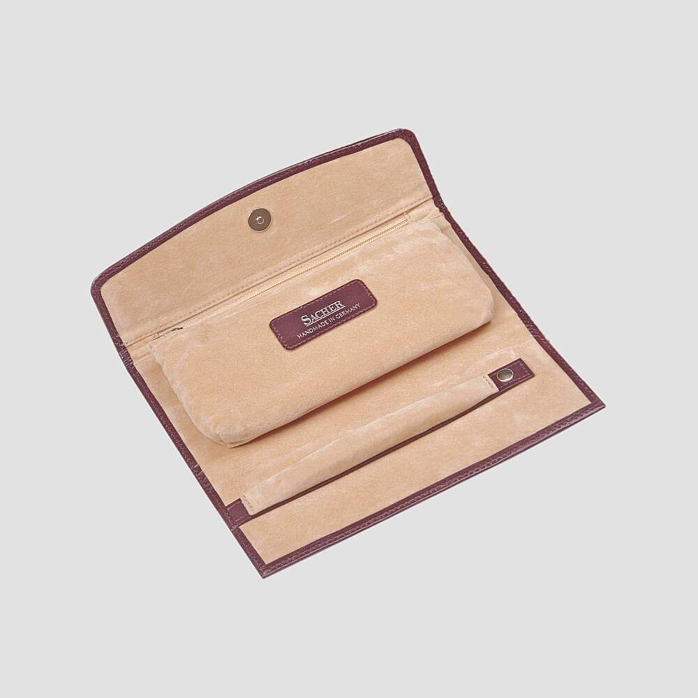 Jewellery roll new classic / bordeaux (full cowhide)