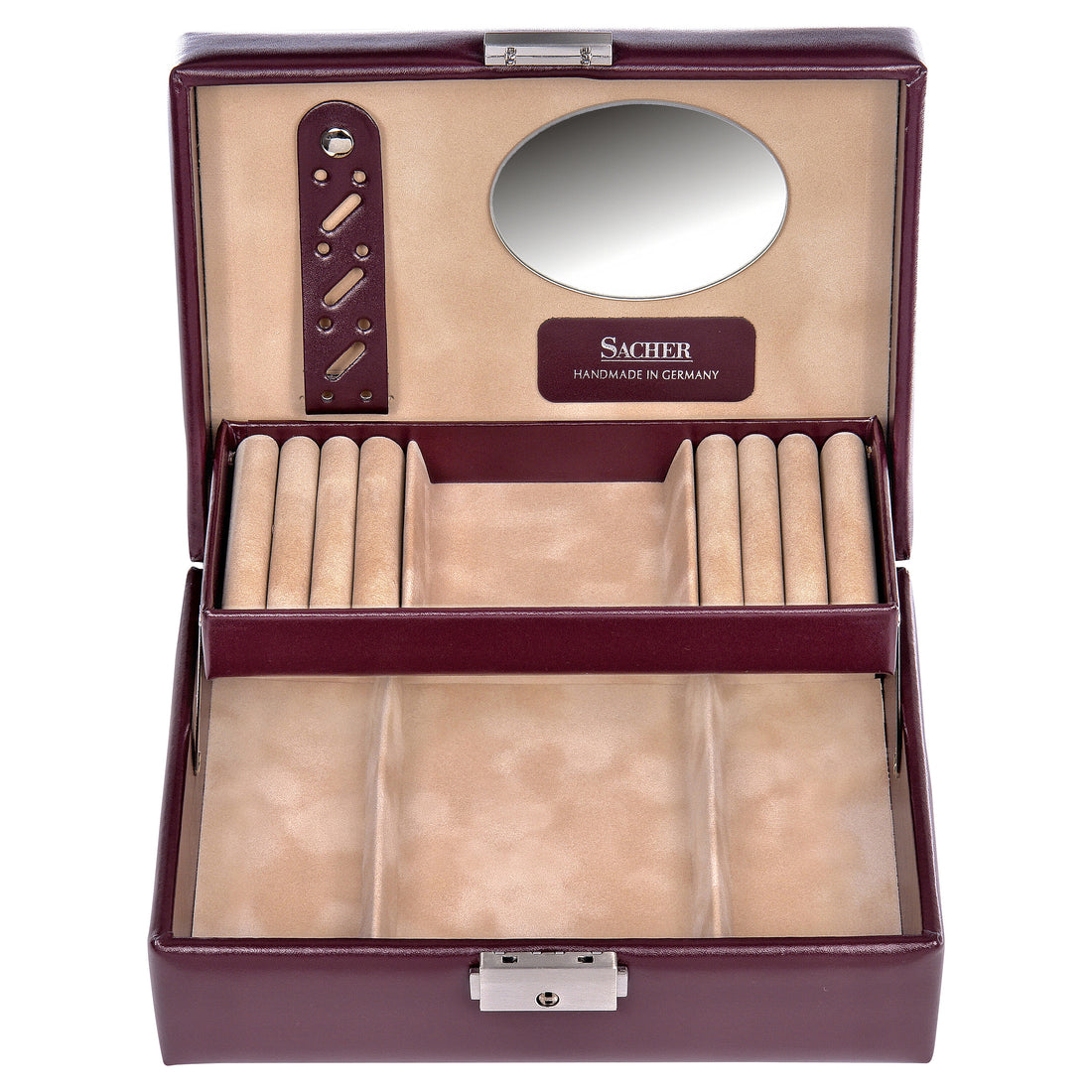 Jewellery box Britta new classic / bordeaux (leather)