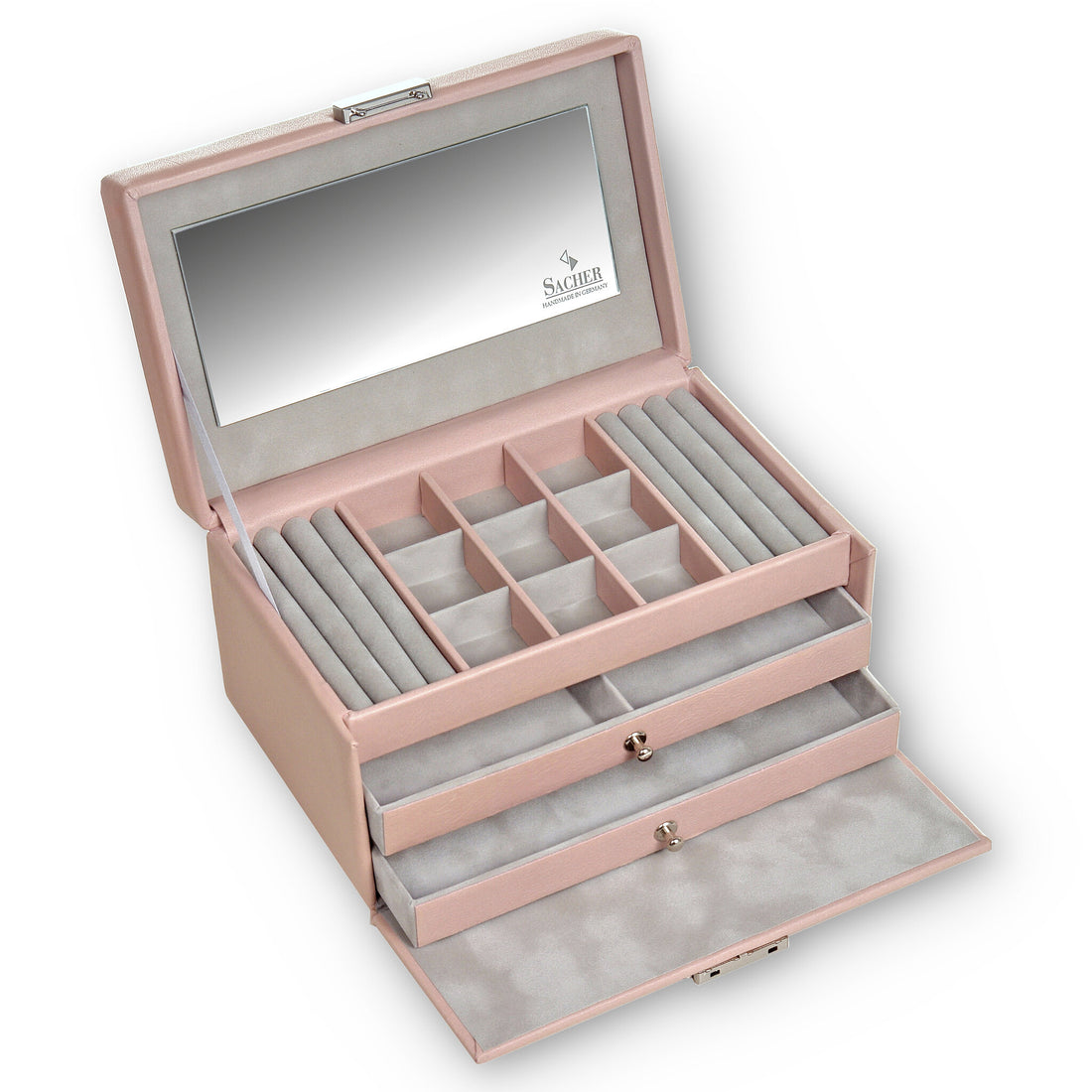 Jewellery box Elly pastello / rosé (leather)
