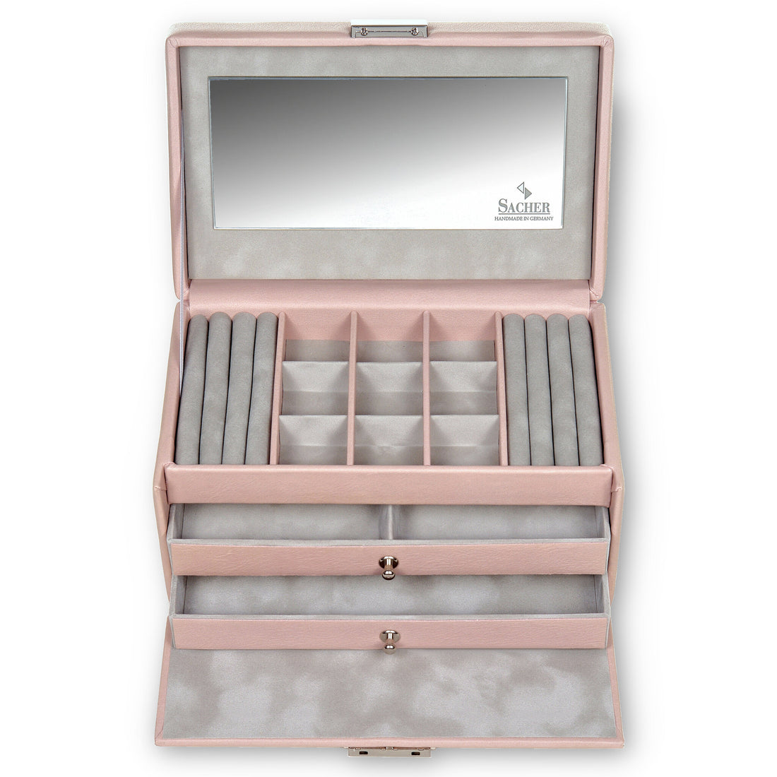 Jewellery box Elly pastello / rosé (leather)