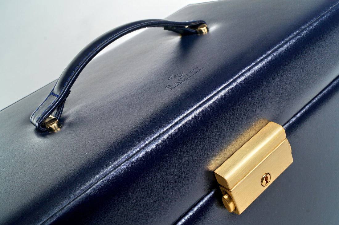 Jewellery box Elly acuro / navy (leather)