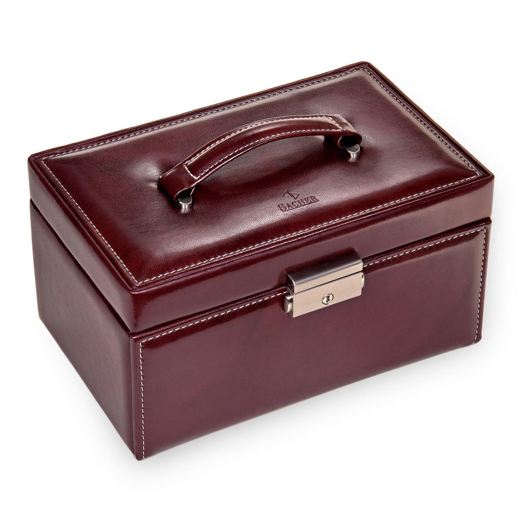 Smykkeskrin Elly florage / bordeaux
