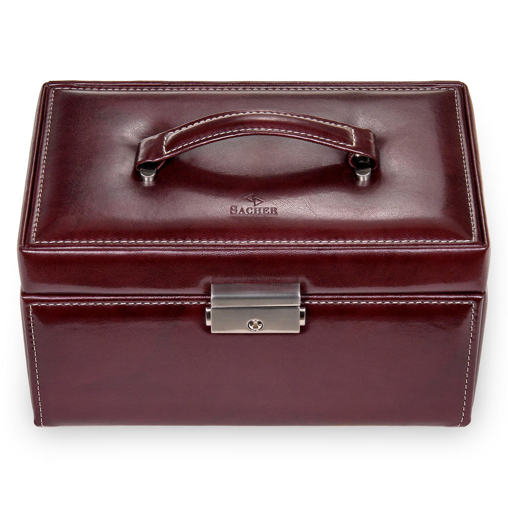 Smykkeskrin Elly florage / bordeaux