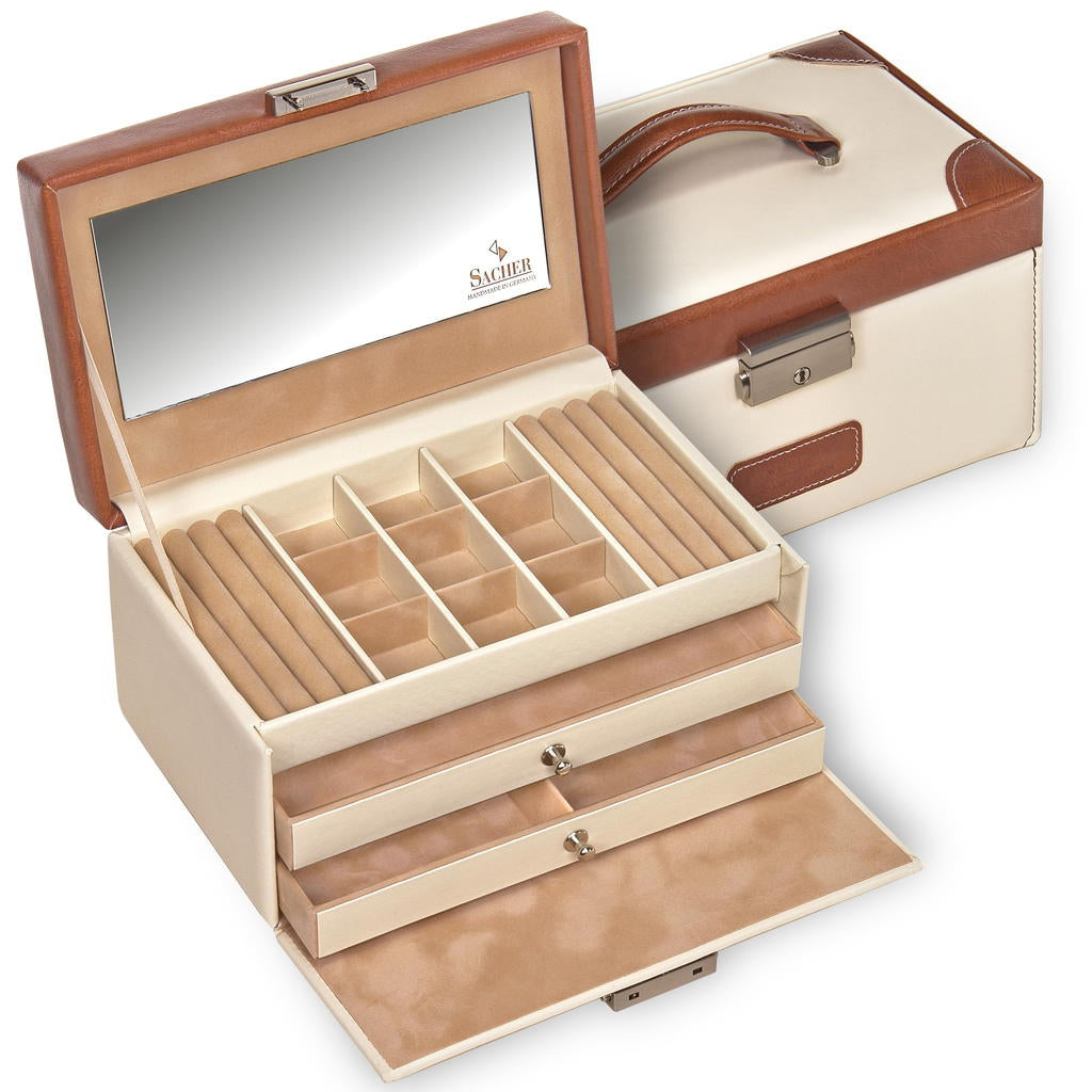Smykkeskrin Elly travel / creme