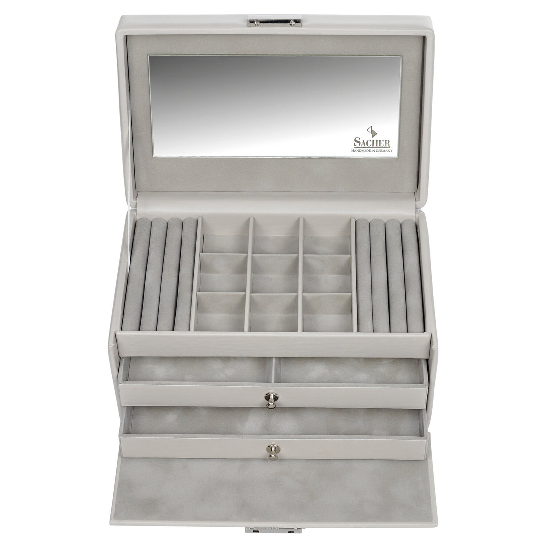 Smykkeskrin Elly elegance / sand (fuld koskind)