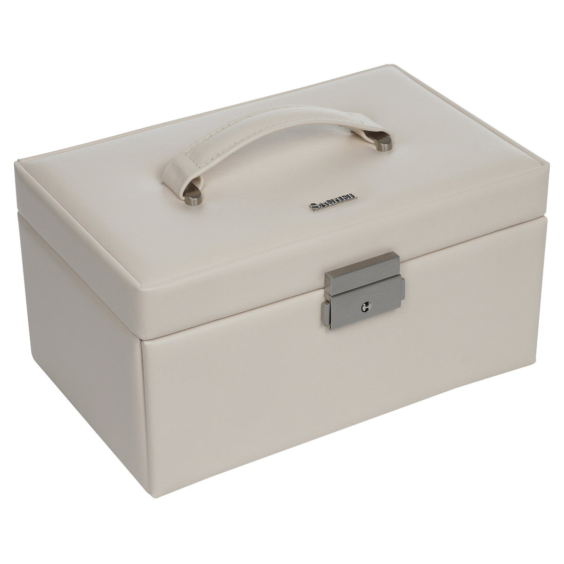 Jewellery box Elly elegance / ivory (full cowhide)