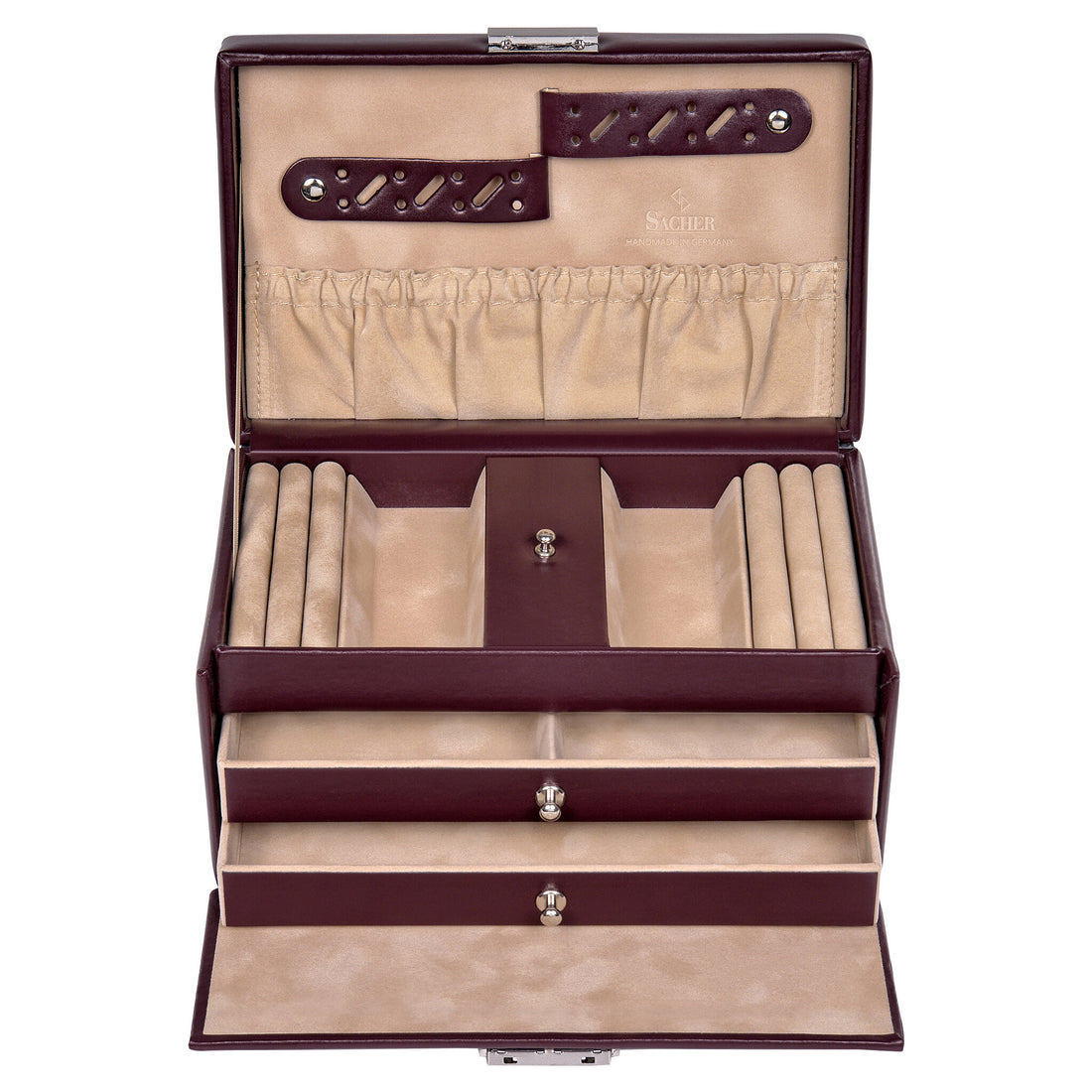 Jewellery box Eva new classic / bordeaux (leather)