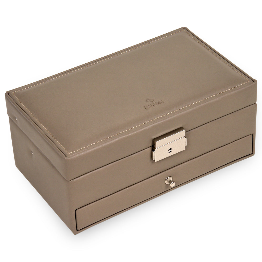 Smykkeskrin Helen nature / taupe (læder)