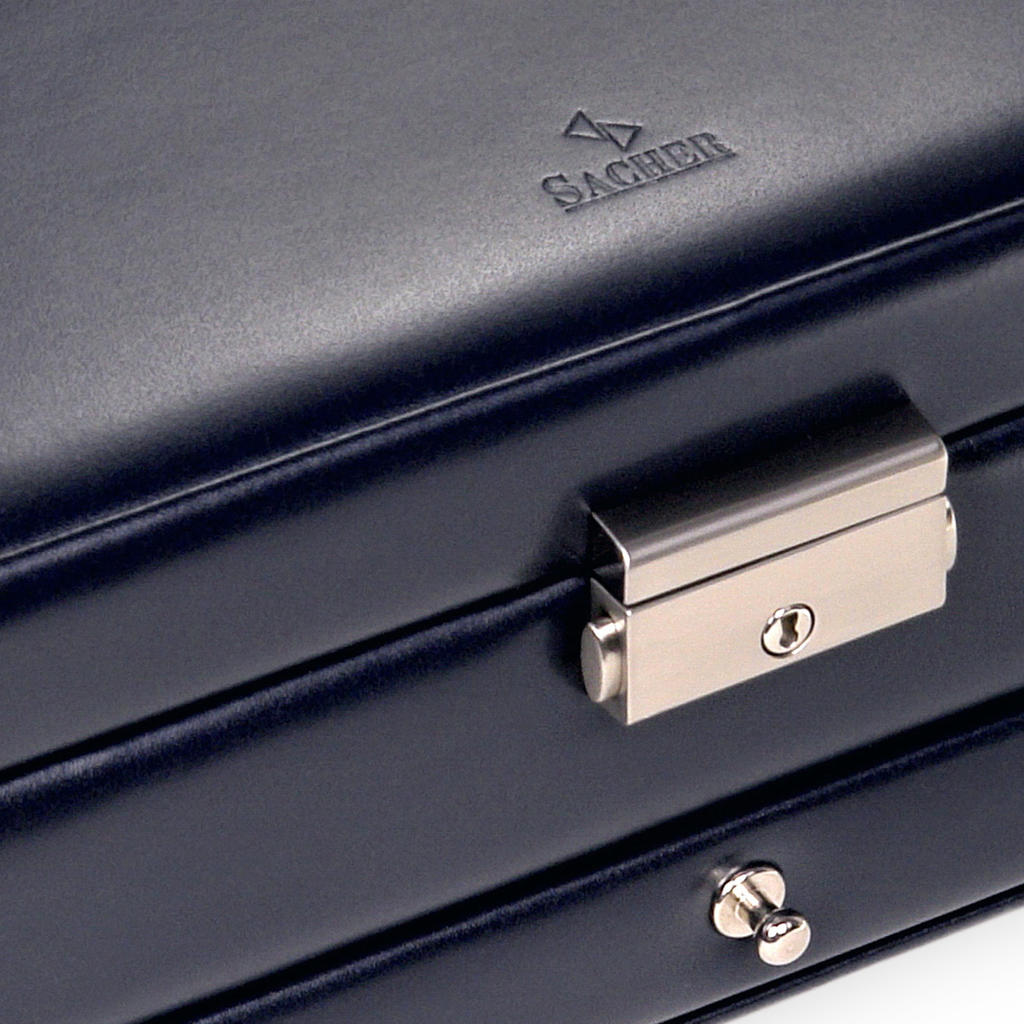Jewellery box Helen florage / navy (leather)