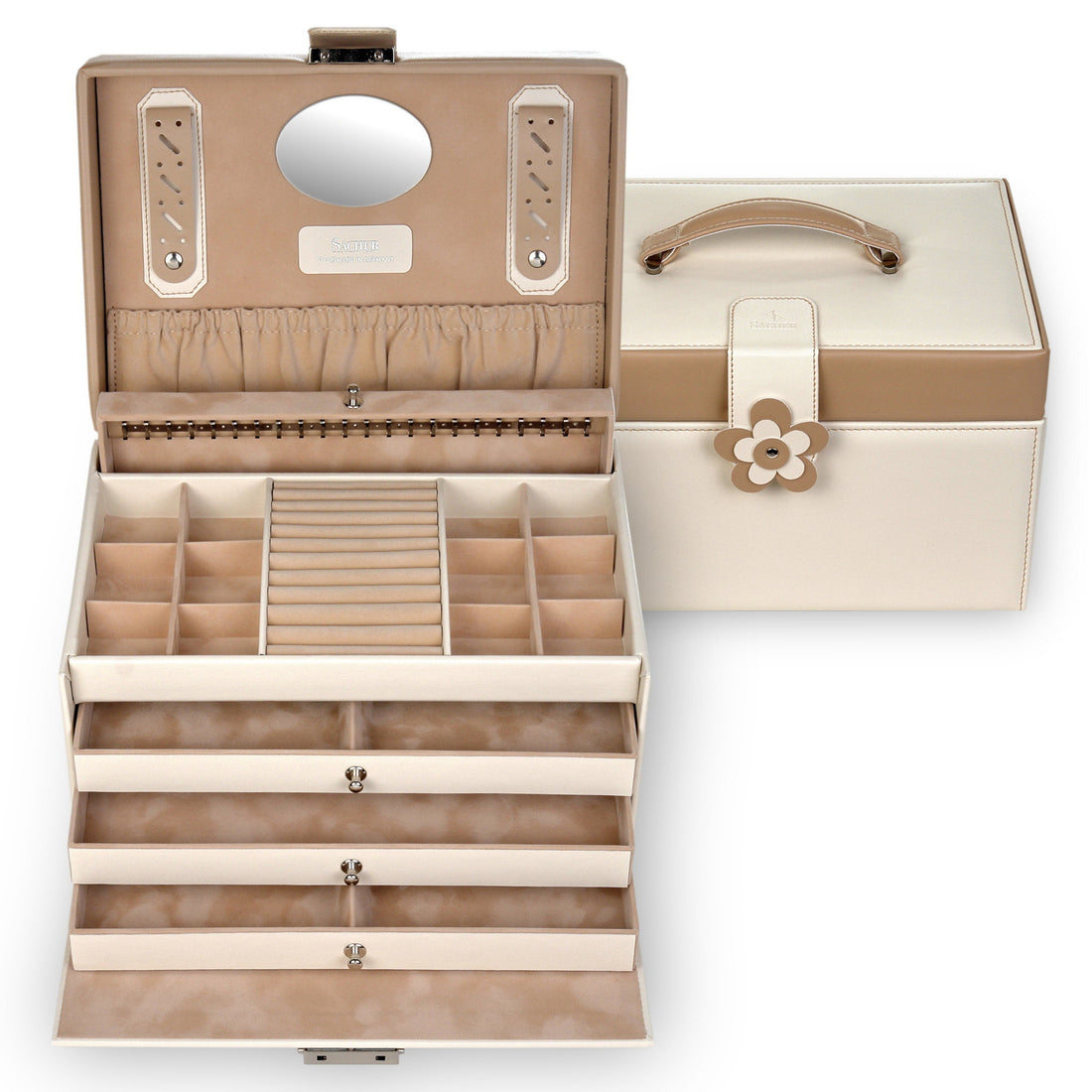 Jewellery box Jasmin bella fiore / cream