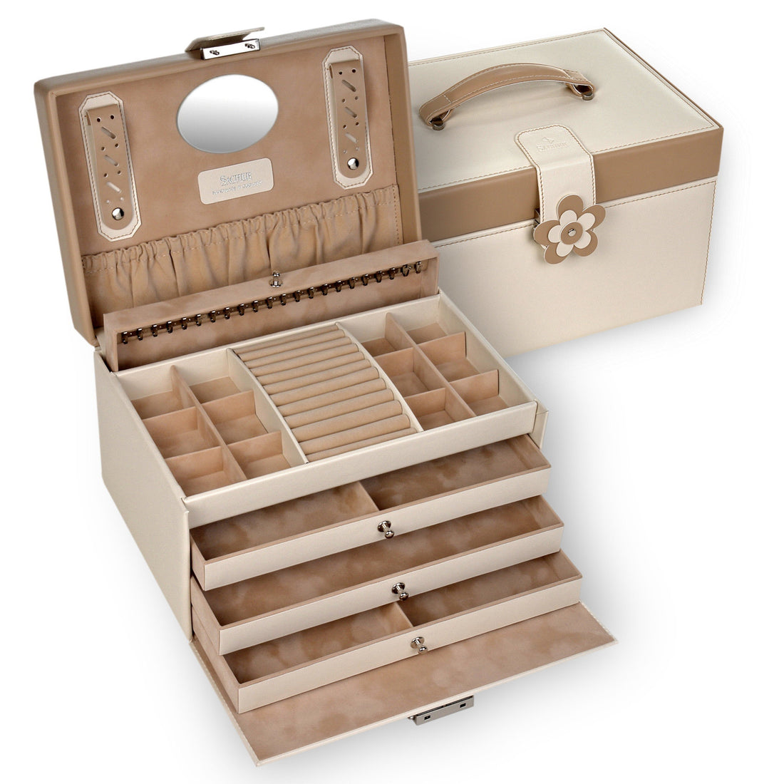 Jewellery box Jasmin bella fiore / cream