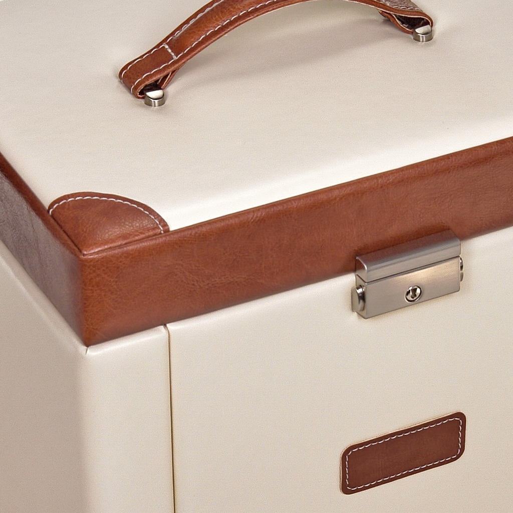 Maxima travel / cream jewellery box