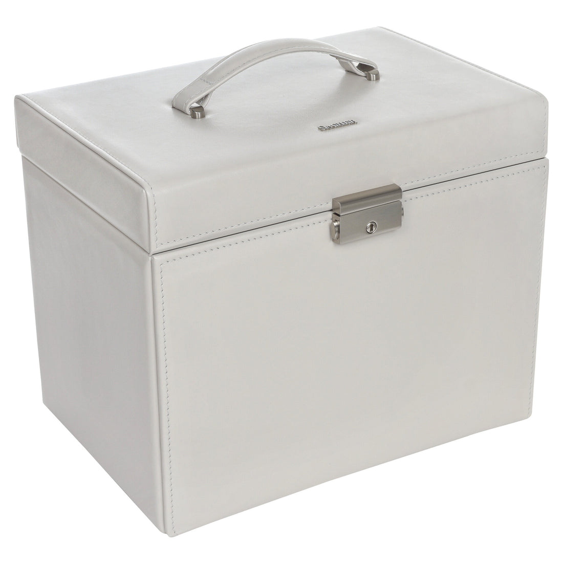 Nina elegance smykkeskrin / sand (fuld koskind)