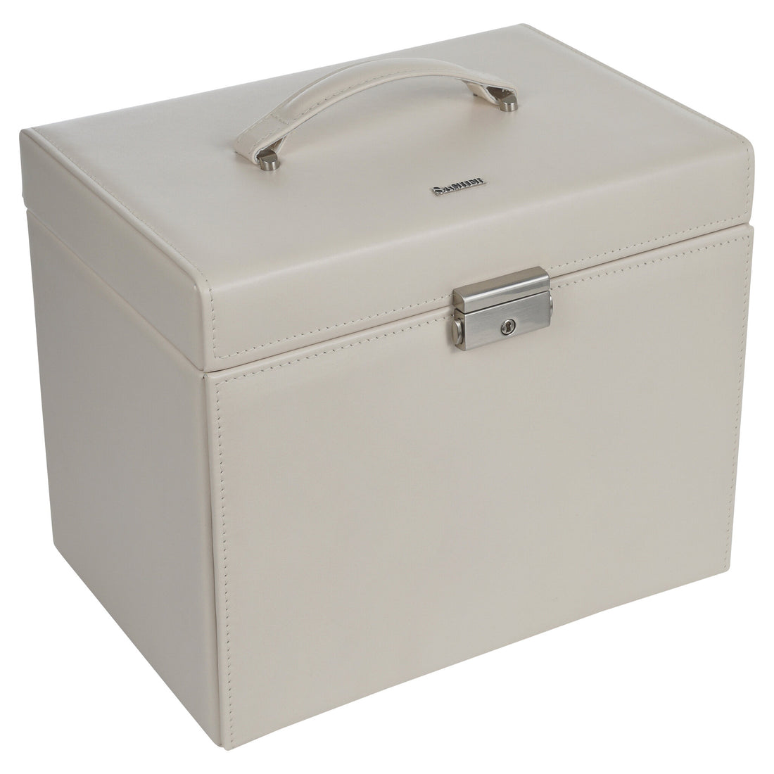 Nina elegance / ivory jewellery box (full cowhide)