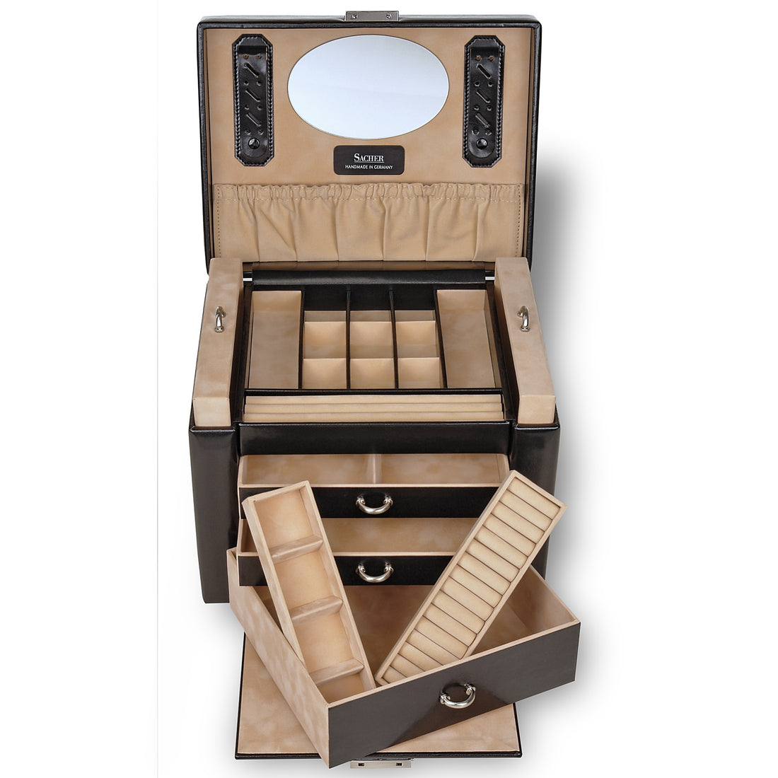 Jewellery box Marta new classic / black (leather)