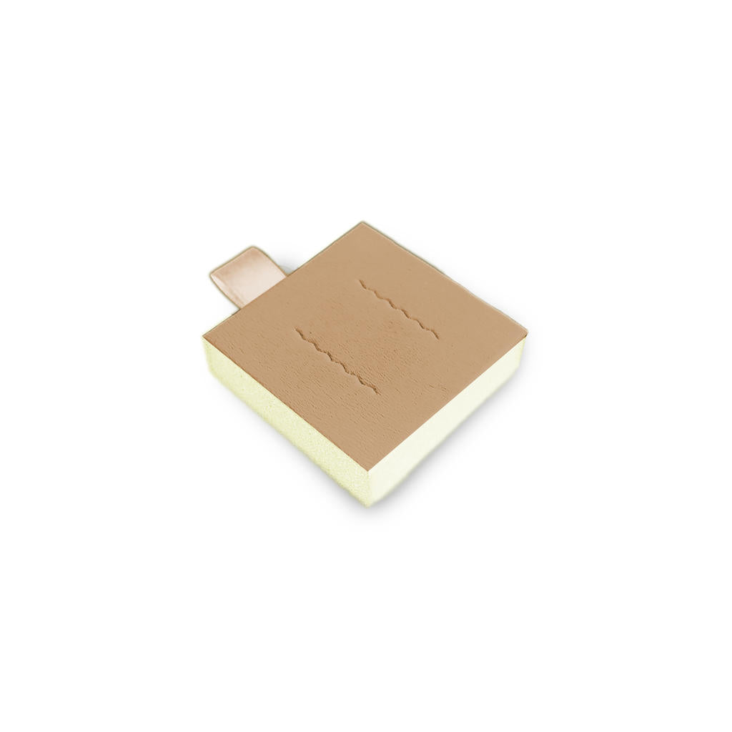 6x pads for ear studs vario / beige