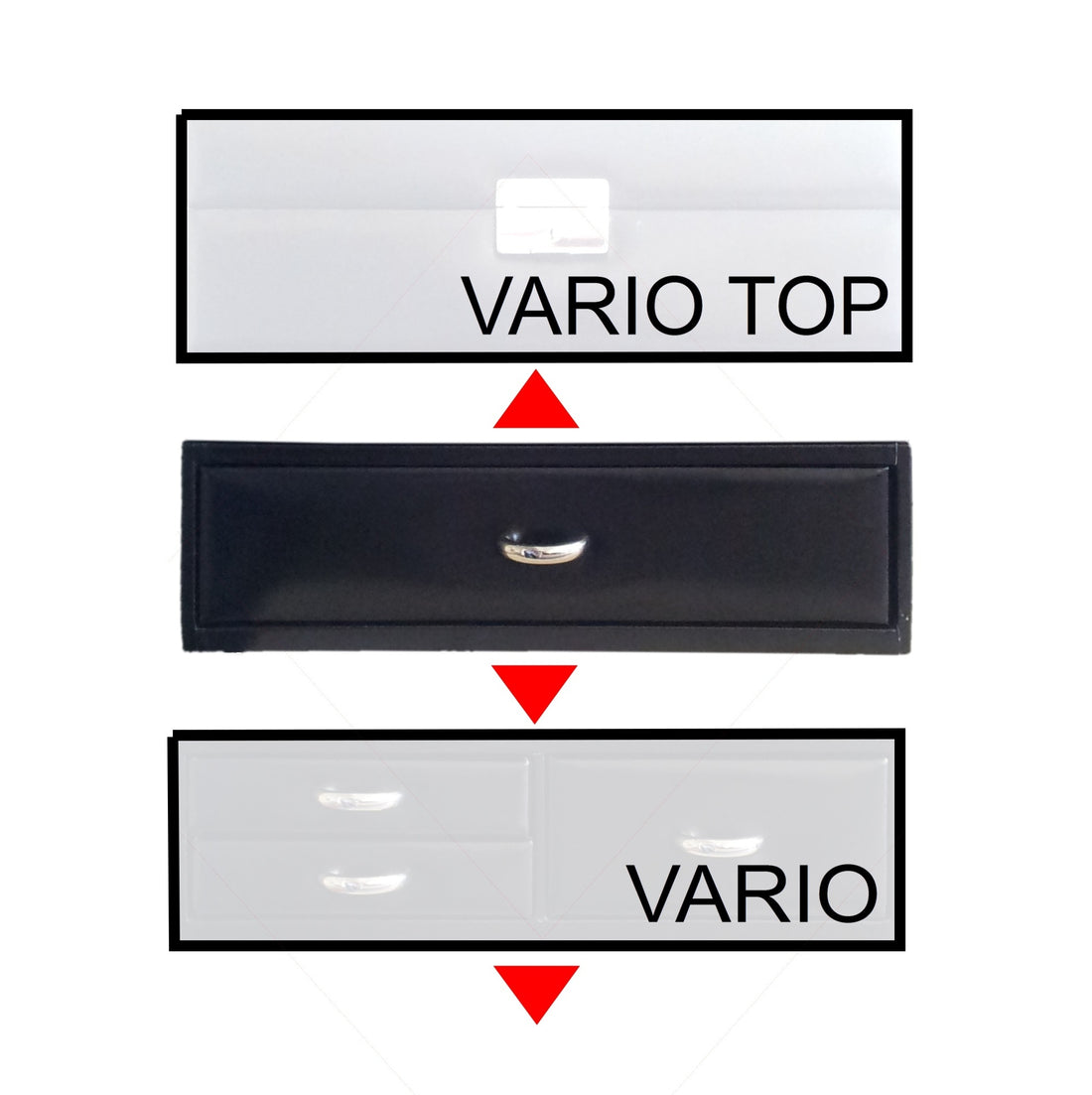 Standard module VARIO watches vario / black (leather)