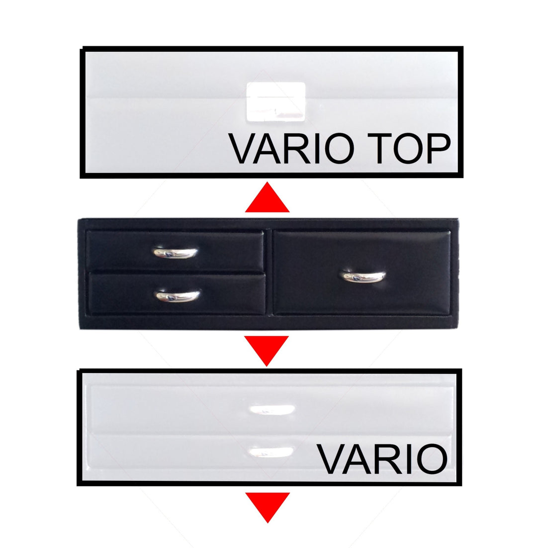 Standardmodul VARIO ure vario / sort (læder)