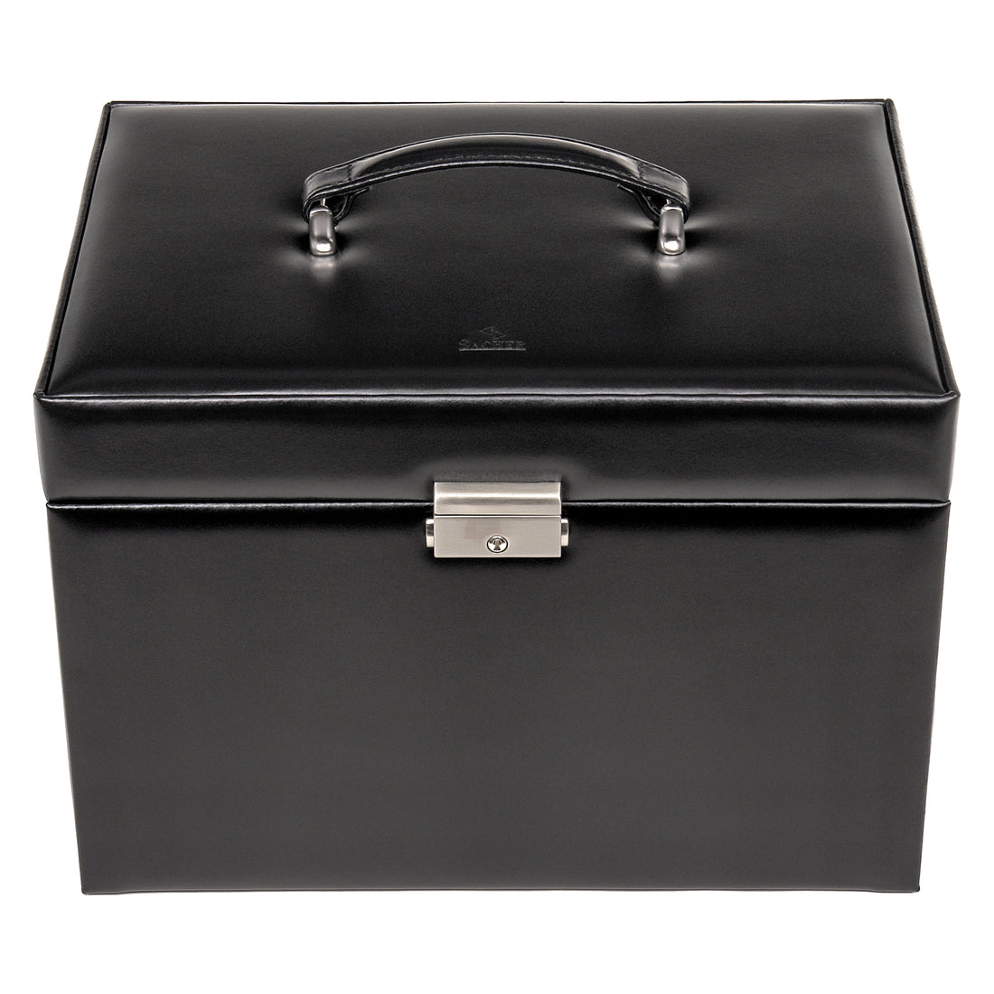 Victoria vario jewellery case / black (leather)